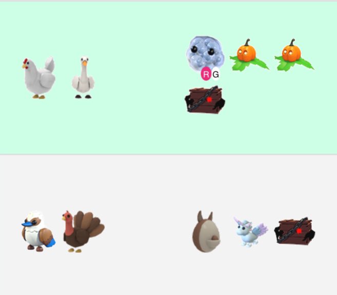 PenguinJl's tweet photo. Would anyone be willing to do any of these trades?
I’m on the right.

#adoptmetrades #adoptmetrade #adoptme #adoptmetrading https://t.co/YCYlWhylPx