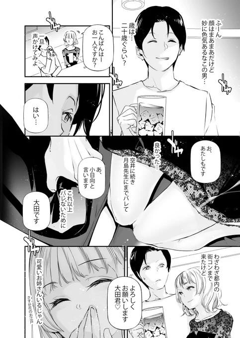 男女の貞操観念が逆になった世界の街コン(2/4) 