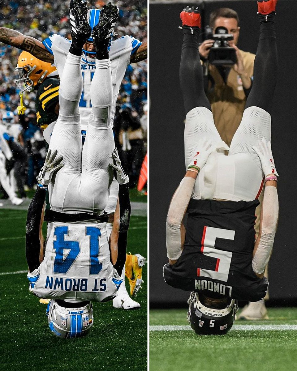 SportsCenter's tweet photo. Amon-Ra joined his former USC teammate, Drake, with the headstand celly 😮‍💨 https://t.co/UJQoKUZXIk