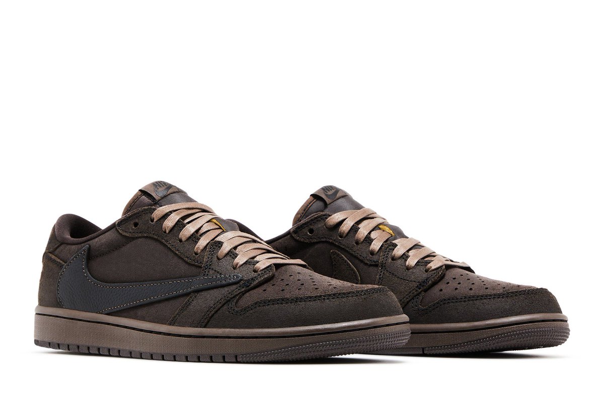 KicksFinder's tweet photo. RETAILER LOOK: Travis Scott x Air Jordan 1 Low OG SP "Dark Mocha" 🫘🌵

🗓️ December 21st, 2024
📝 DM7866-202 (MENS); DO5442-202 (PS); DO5441-202 (TD)
💰 $150; $80; $65 USD
💵COP OR 🚮DROP? https://t.co/82ggFnNCJt