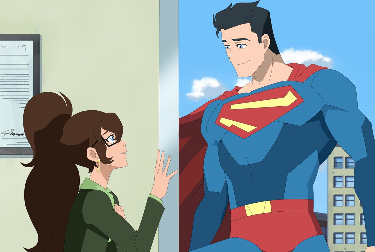 Another My Adventures with Superman art commission done for me by ITZELDRAG108 on DeviantArt! This is my OC V and Superman!