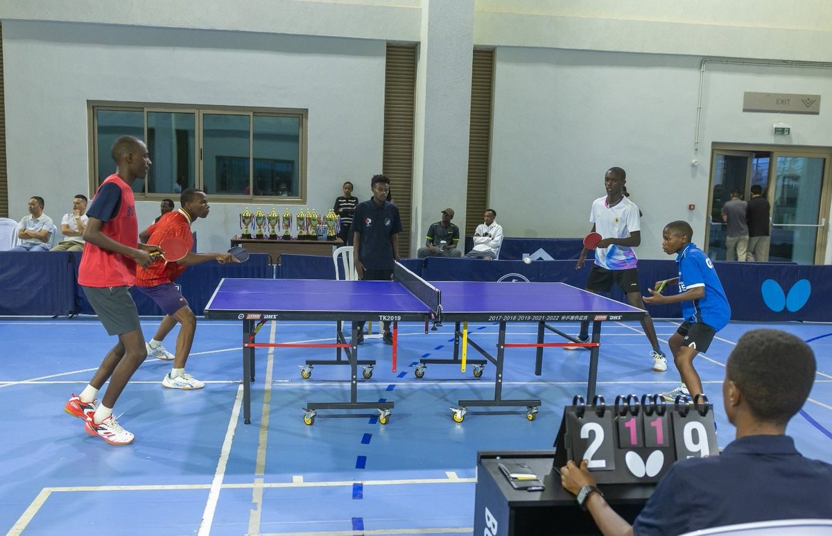 RTTF_RWANDA's tweet photo. Ku nshuro ya mbere mu marushanwa ayo ari yo yose mu mukino wa #TableTennis mu Rwanda hakinwe imikino y'abakina bafatanyije (doubles). #ChineseAmbassadorsCup2024

 @ChinaEmbinRW @ITTFAfrica @RwandaOlympic @Rwanda_Sports https://t.co/H7jmxvm0vk