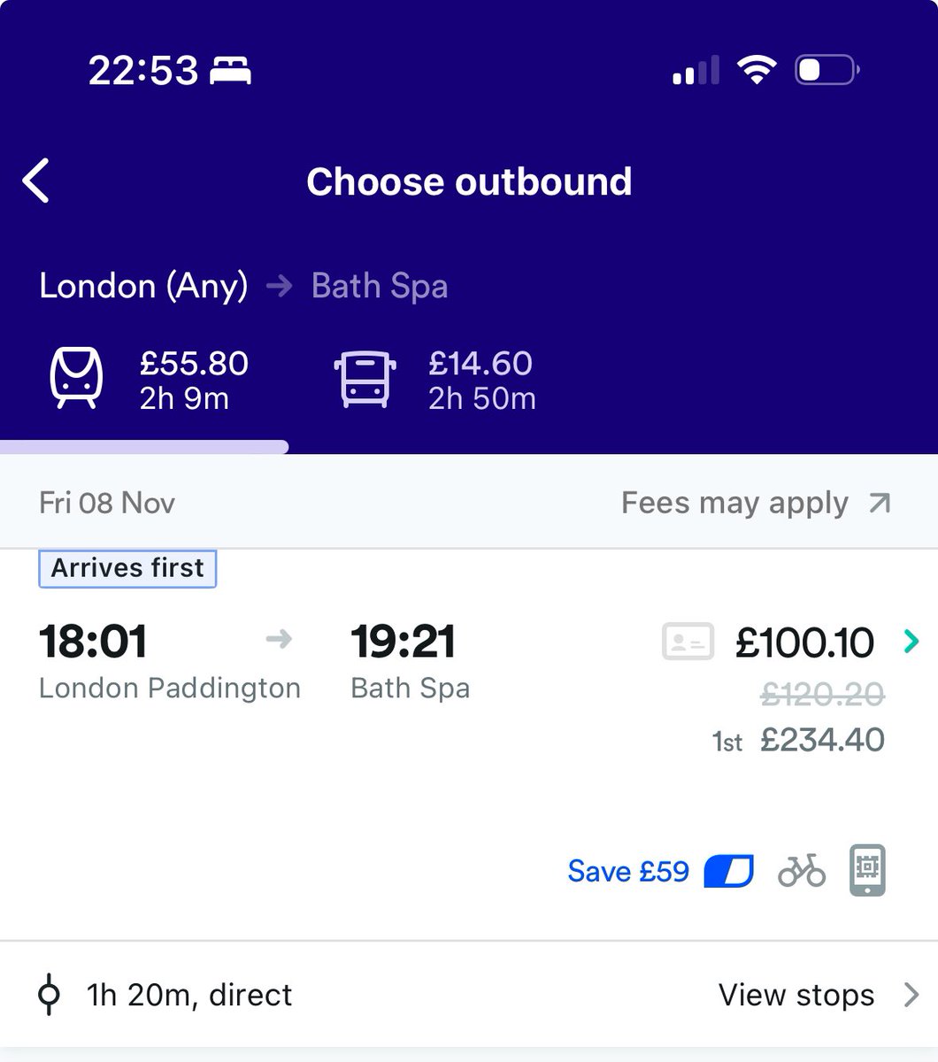 Amy_Ludlow's tweet photo. @thetrainline I’ve accidentally booked a train for the wrong date - gone to change the date and it’s quoting £60 more than if I just buy the tickets afresh. Why is this and can you rectify please? https://t.co/jJEbZdOoPh