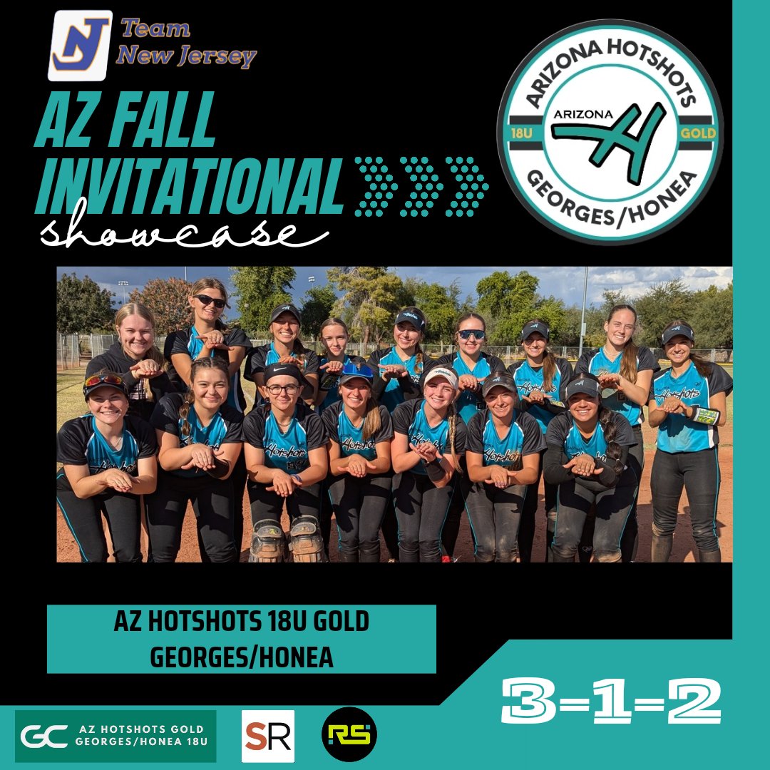 It was a great weekend for the crew at the TNJ AZ Fall Invitational!  The girls went 3-1-2 scoring 51 runs! 
We're so proud of their hard work and can't wait to see what the future brings!  Next stop, the PGF Veteran's Day NIT November 9-11 in Mesa, AZ. 
Great job, Hotshots! 🐢