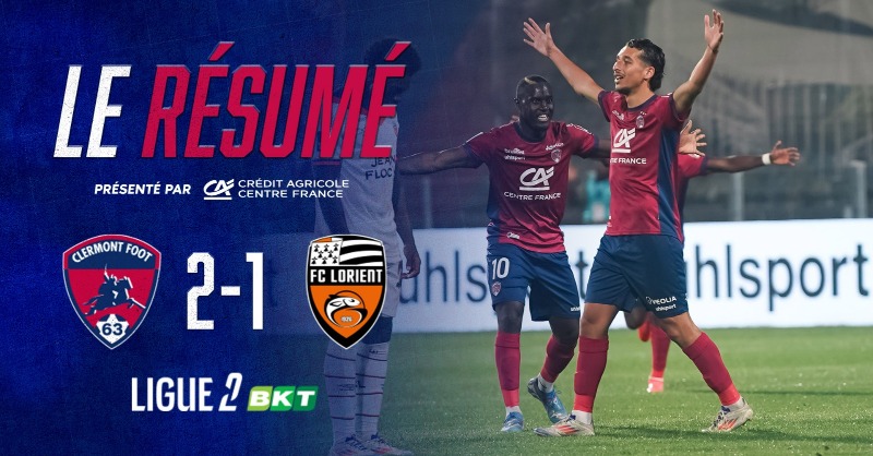 ClermontFoot's tweet photo. 📣 Pour finir le week-end en beauté, revivez la victoire face au @FCLorient 🌋
🎥 #CF63FCL - Le résumé vidéo, c'est par ici ⬇️