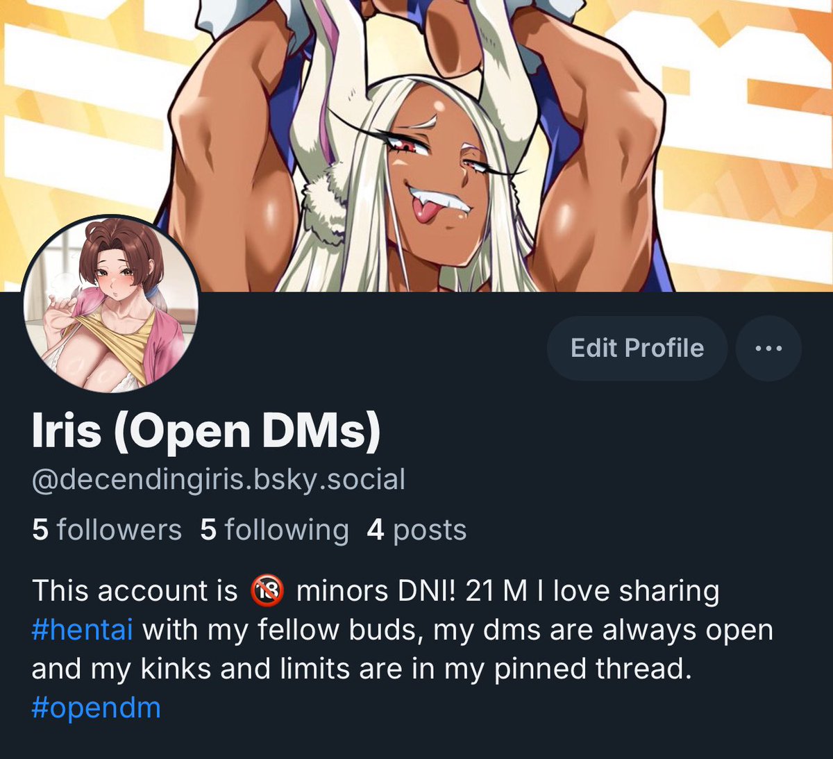 decendingiris's tweet photo. Please follow me here instead, this site’s done for #hentai #opendm #opendms #nsfw #nsfwtwt https://t.co/i1pUxIgva0