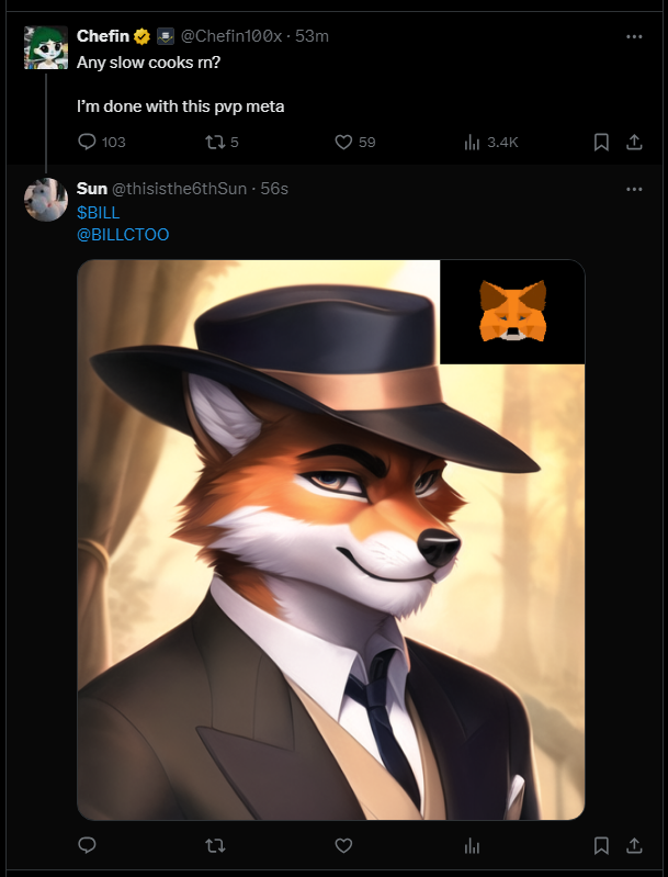 BILLCTOO's tweet photo. Do not have sleepless nights because you invested big, invest small and sleep well for a long term gameplay🦊
$BILL https://t.co/4LslDhN5jz