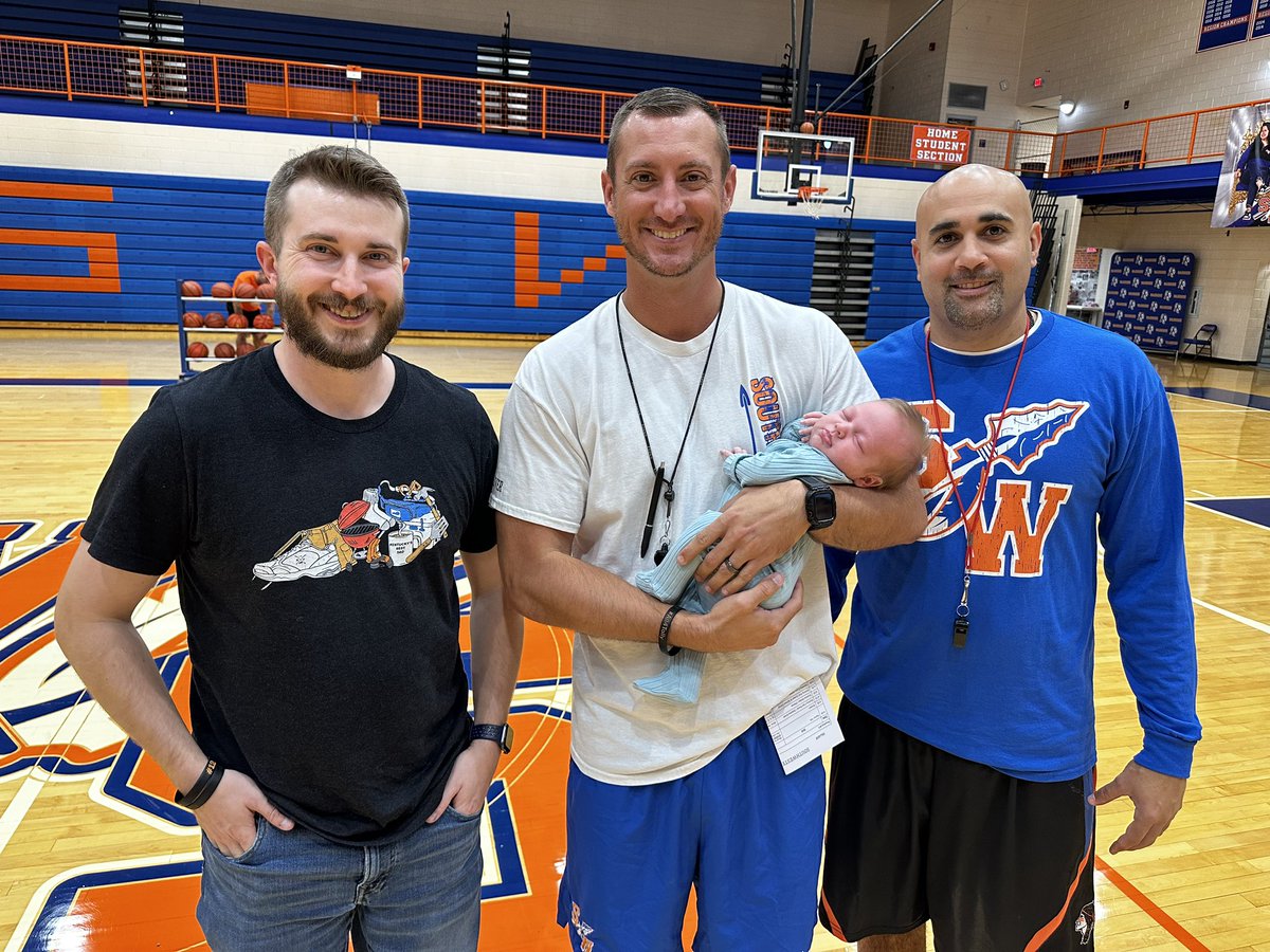 We had the newest Warrior in practice today. Spencer Blake Ross!