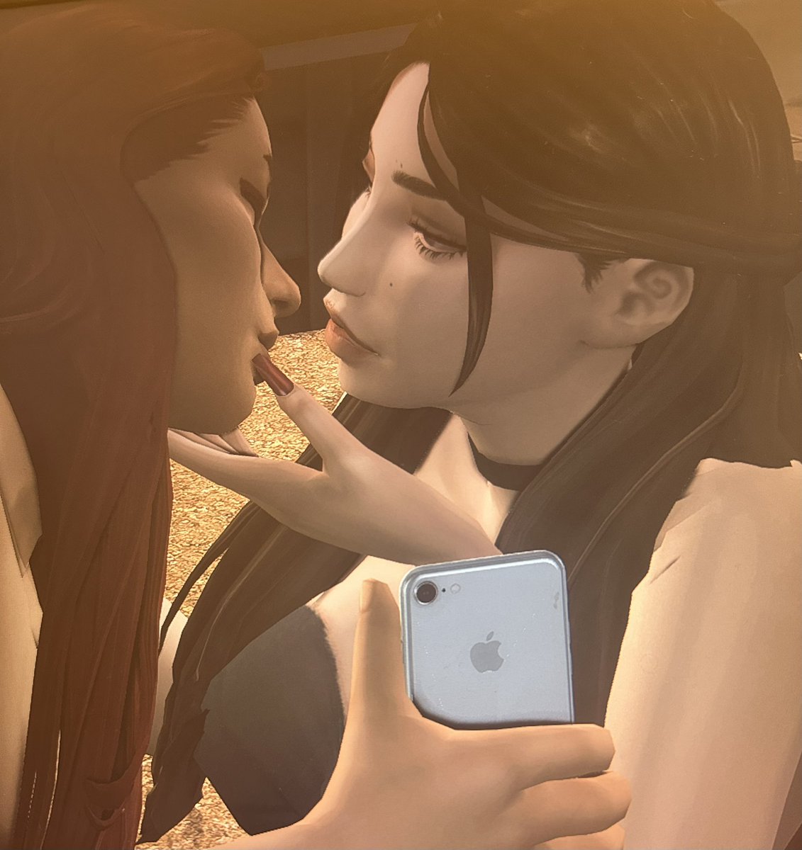 ⦗♥︎⦘quickly coming here to post exhibit A of why i love making everyone’s ocs in the sims uwu 
my baby ai-li and her baby Reiji