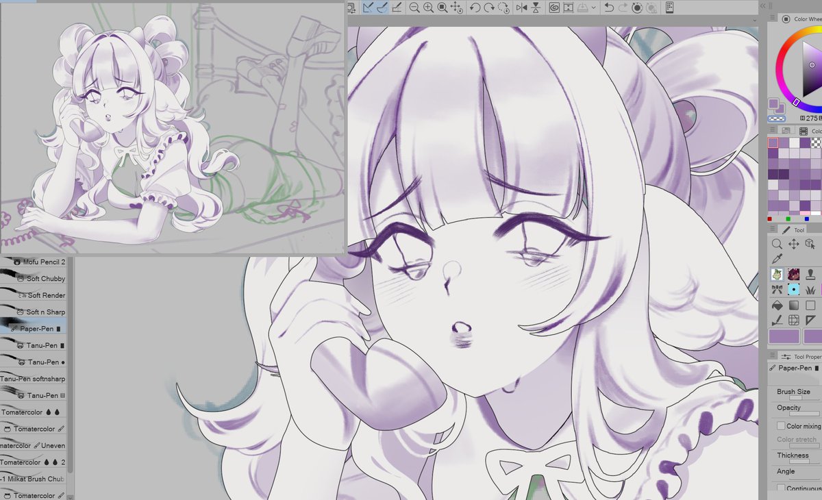milkat_sprout's tweet photo. testing out using layers with border effect to cleanup a sketch ✍️ https://t.co/1sfQEMXQbz