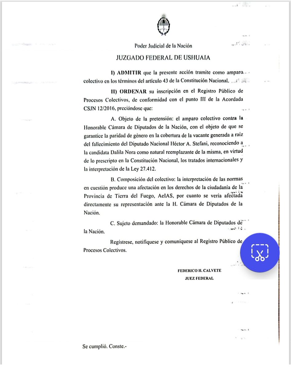 HISTÓRICO LOGRO DEL MOVIMIENTO DE MUJERES PARITARISTAS

Las Paritaristas de TDF celebran que el amparo colectivo presentado hace 1 semana atrás en la Justicia Federal y admitido por el Juez Calvete, fue registrado como el 1° amparo en relación a derechos políticos de las mujeres.