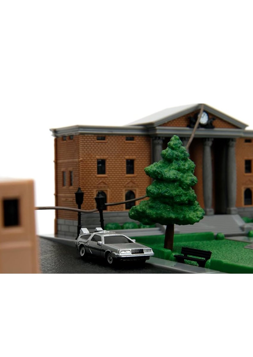 InPursuitofToys's tweet photo. Jada Toys Nano Scene Back to the Future Hill Valley Courthouse set is up at Amazon for preorder. 

https://t.co/dzCQbyrWcz

#ad #jadatoys #backtothefuture #bttf #hillvalley #delorean #martymcfly #docbrown #savetheclocktower #michaeljfox #80s #80smovies #toys #toynews https://t.co/uBto6kbusp