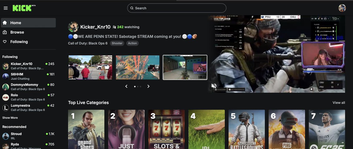 Kicker_Knr10's tweet image. 💚Yesterday I was lucky enough to cross something off my Streaming bucket list: GETTING FRONT PAGE! It was incredible to be picked for the first time. THANK YOU to everyone who joined and to Kick for featuring me @KickStreaming @Svntvmvriv @StakeEddie 💚 #kickcommunity
