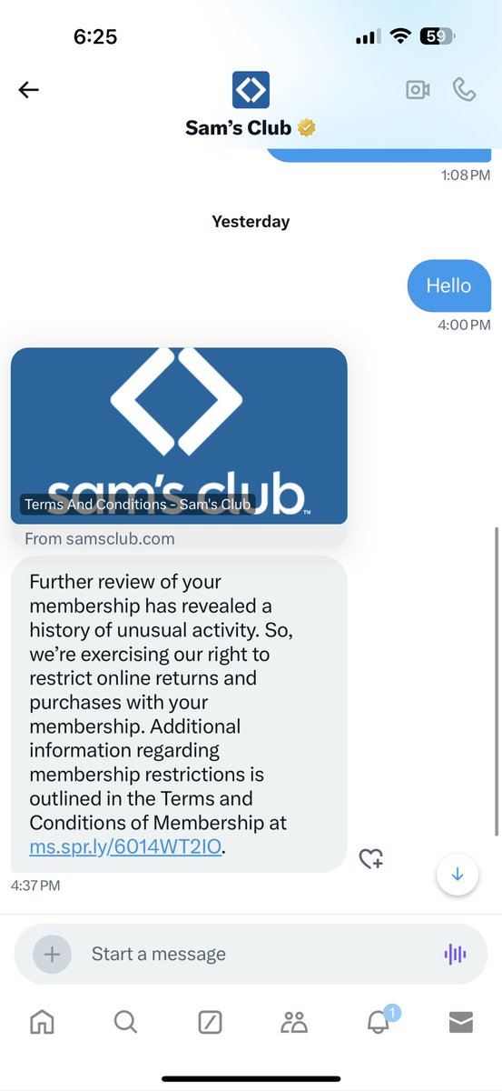 SalmanMD01's tweet photo. @SamsClub you are the worst customer service I have ever seen https://t.co/osRNvJRlfc