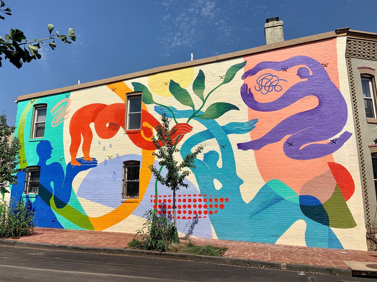 Rose Jaffe, a D.C. muralist, transforms public spaces with her vibrant art, fostering joy and community dialogue. She turned her passion into a thriving business, with 90% of her income from murals. #muralsdc #dcstreetart #dcmuralproject

open.substack.com/pub/laurenvonw…