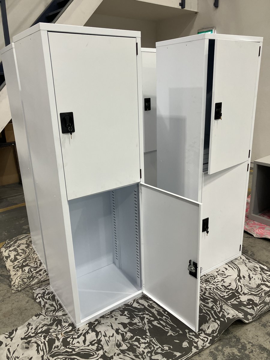 Large format lockers in production