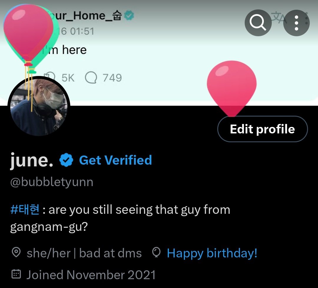 bubbletyunn's tweet image. balloons on cb day !