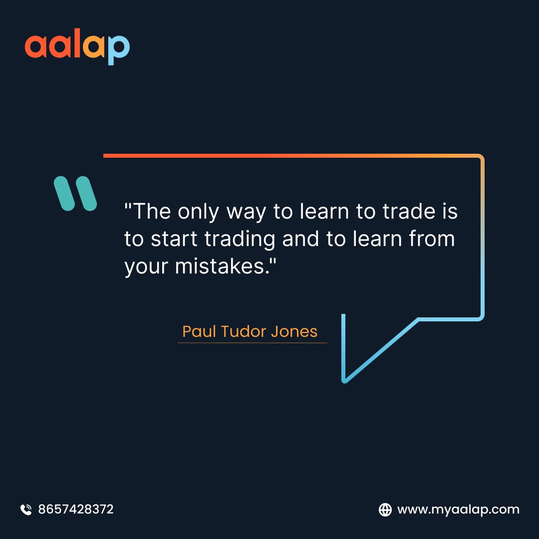 AALAP59338705's tweet image. The best way to learn trading is by starting and learning from each experience, especially mistakes.
#aalap #optionslearning #talkoptions #quoteoftheday #TradingClasses #aalapclasses #onlinetradingclasses