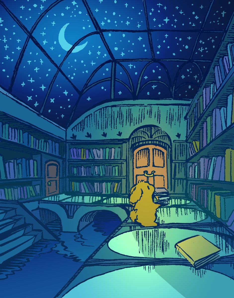 Daily bunny no.2763 looking for a lost book