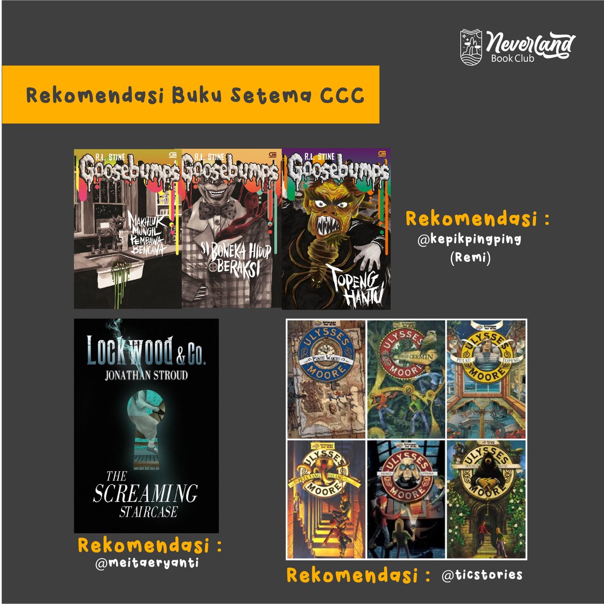 Diskusi Buku Series Creepy Case Club seru sekalii!!
Pertama karna kehadiran peserta cilik yang baru kelas 2 SD yaitu Remi yg sangat pintar saat bercerita tentang pengalamannya membaca buku Creepy Case Club ini. Dan satu lagi karna kehadiran kak Rizal Iwan ✨