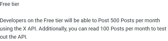 zousan_tokutoku's tweet image. 11月1日からのX（旧Twitter）
無料プラン API変更まとめ

月間ポスト数が
上限1,500件→500件に減少

→1日約17件しかポストできないことになります

以前からソワソワしていましたが、いよいよですね

ちなみに、Basicプランは１か月$200 USD（約3万円）でお手上げです

#X_API #Twitter_API