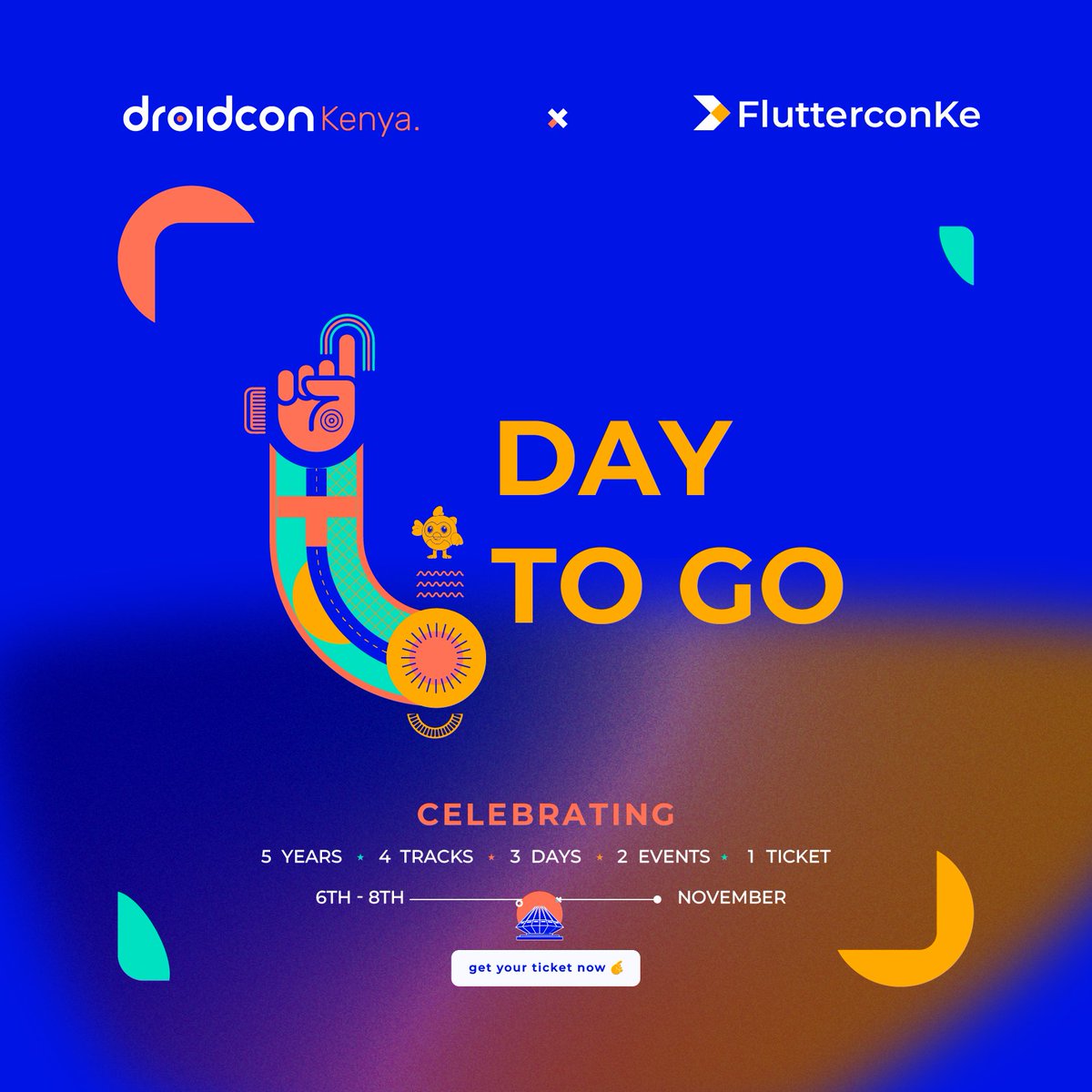droidconke's tweet image. 🚀 The Countdown is Almost Over! 🚀

We&apos;re just ONE DAY AWAY from #dcke24 and #FlutterconKe! 🌟 Are you ready to dive into Kenya’s biggest mobile dev event of the year?

Brace yourself for: 🎤 Insightful keynotes
🛠️ Hands-on workshops
🤝 Networking with experts
🔥 Cutting-edge…