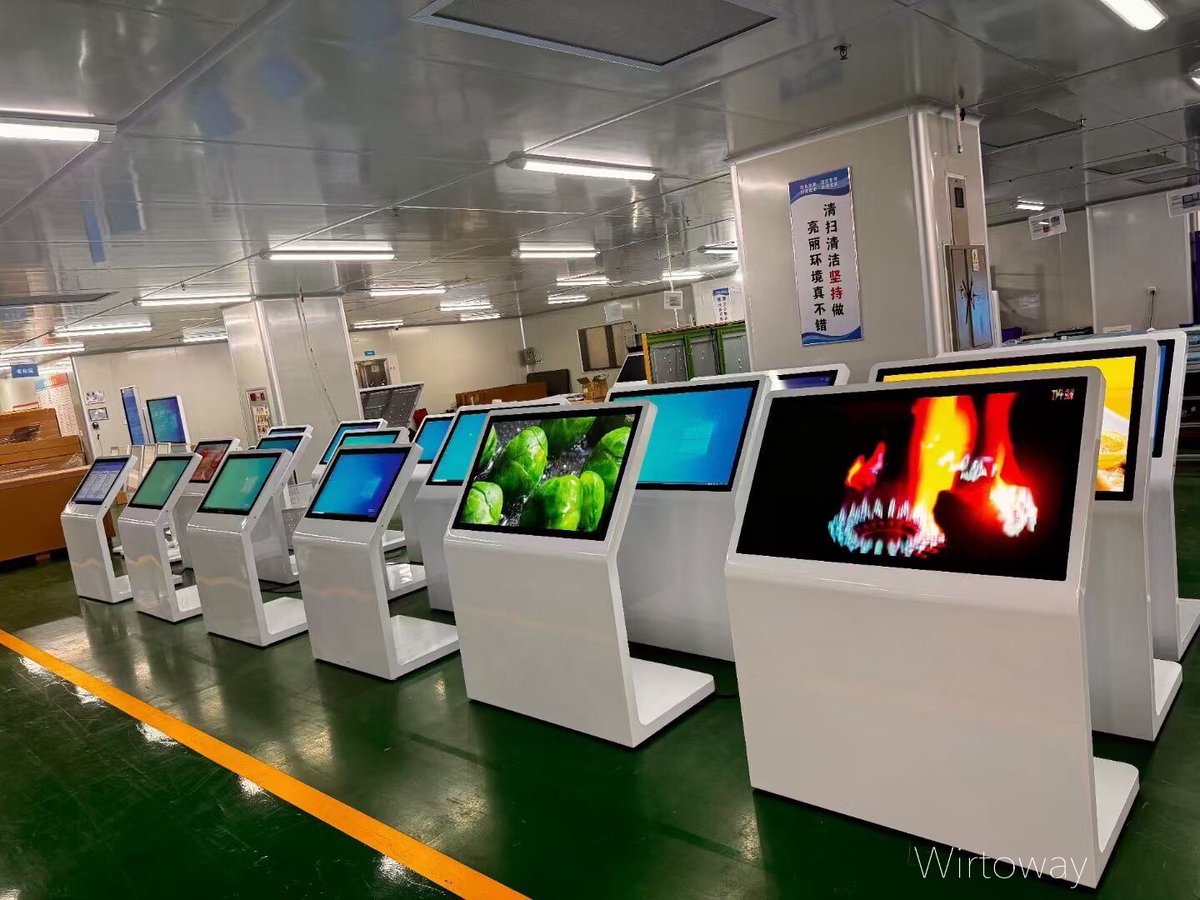 Fessmin's tweet photo. Free standing AIO kiosks are undergoing aging test for 24hours. They are with Windows OS and touch, use for self-service.
#kiosk #totem #selfservice #touchscreen #interactivedisplay #lcdmonitor #digitalsignage https://t.co/AJZmrymVFs