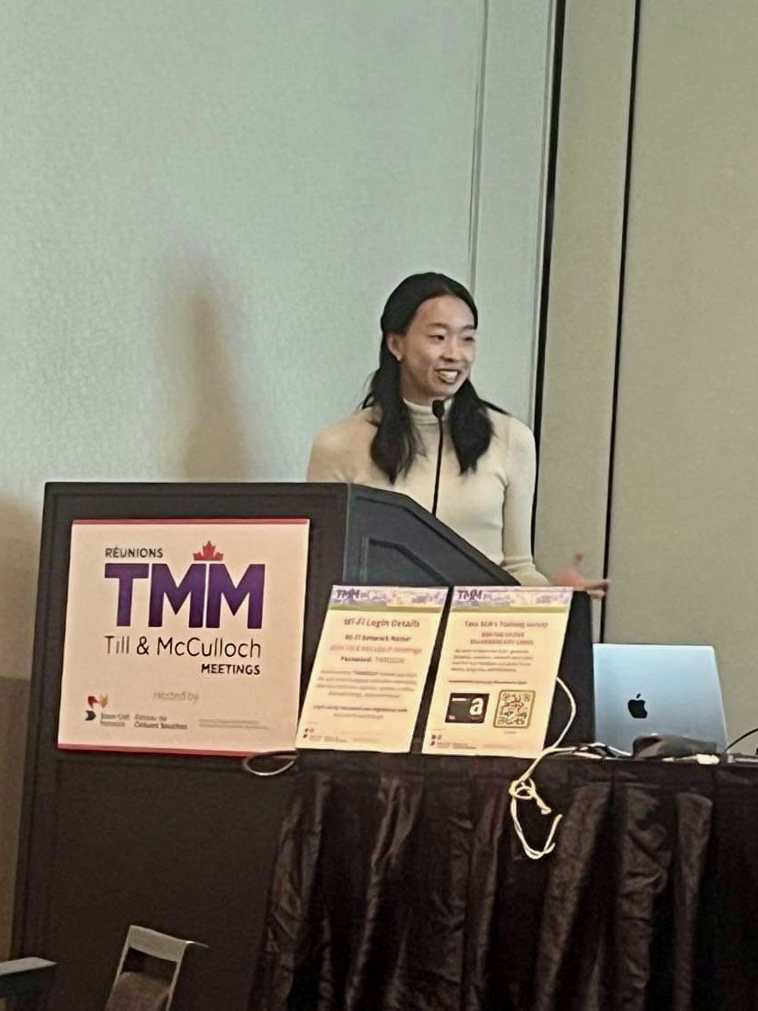 CaseyWongSci's tweet photo. Imagine a future where bone marrow donors are no longer needed—replaced by lab-grown cells 🩸 My team @CNRC_NRC and I are working to make this a reality! Visit poster 4️⃣2️⃣ to learn how our iPSC-derived blood stem cell platform could offer new sources of blood products! #TMM2024 https://t.co/U2F2PyPQlk