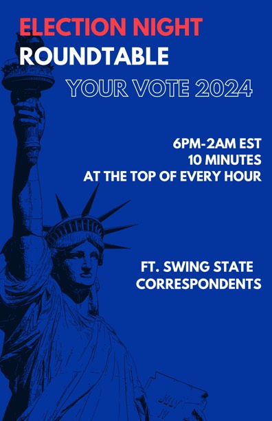 Rohit A Narayanan (@rohit_narayanan) on Twitter photo Sure, CNN will cover the election.
But do you want your analysis from the minds behind Rohit's Substack and the 147th and 148th boards of the 'Prince'? You're in luck. I will be live on Election Night with <a href="/hopemperry/">Hope Perry</a> and special guests.
Tune in: youtube.com/live/ZvBccrbsj… Sure, CNN will cover the election.
But do you want your analysis from the minds behind Rohit's Substack and the 147th and 148th boards of the 'Prince'? You're in luck. I will be live on Election Night with <a href="/hopemperry/">Hope Perry</a> and special guests.
Tune in: youtube.com/live/ZvBccrbsj…