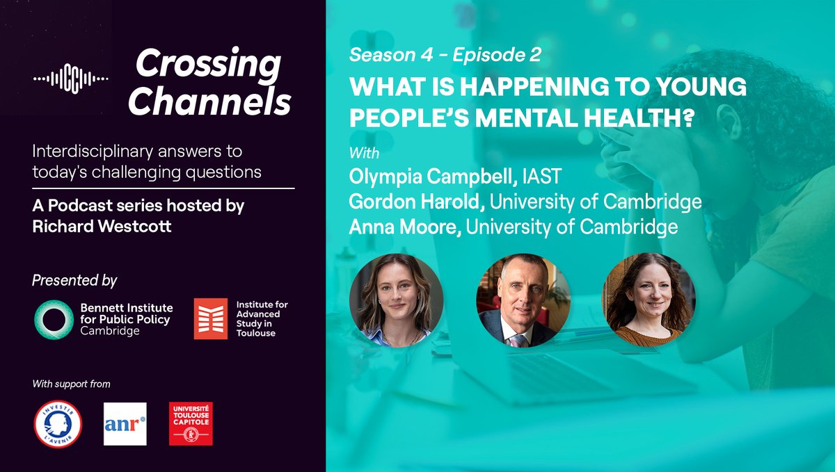 Bennett Institute for Public Policy (@bennettinst) on Twitter photo 🎙️New episode: What is happening to young people’s mental health?
<a href="/BBCwestcott/">Richard Westcott</a> talks to Gordon Harold, Anna Moore, & <a href="/OLKCampbell/">Olympia L K Campbell</a> about the growing rates of mental health issues among young people & the most effective ways to offer support.
🎧pod.fo/e/27d5cf <a href="/IASToulouse/">IAST</a> 🎙️New episode: What is happening to young people’s mental health?
<a href="/BBCwestcott/">Richard Westcott</a> talks to Gordon Harold, Anna Moore, & <a href="/OLKCampbell/">Olympia L K Campbell</a> about the growing rates of mental health issues among young people & the most effective ways to offer support.
🎧pod.fo/e/27d5cf <a href="/IASToulouse/">IAST</a>