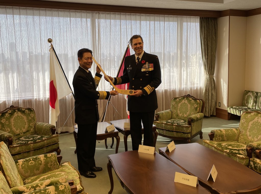 Thank you for the frank discussions on how to deepen our collaboration in the #IndoPacific region. 
I appreciated the warm welcome to your headquarters which reflected the same tremendous reception our ships and sailors receive whenever they visit Japan.