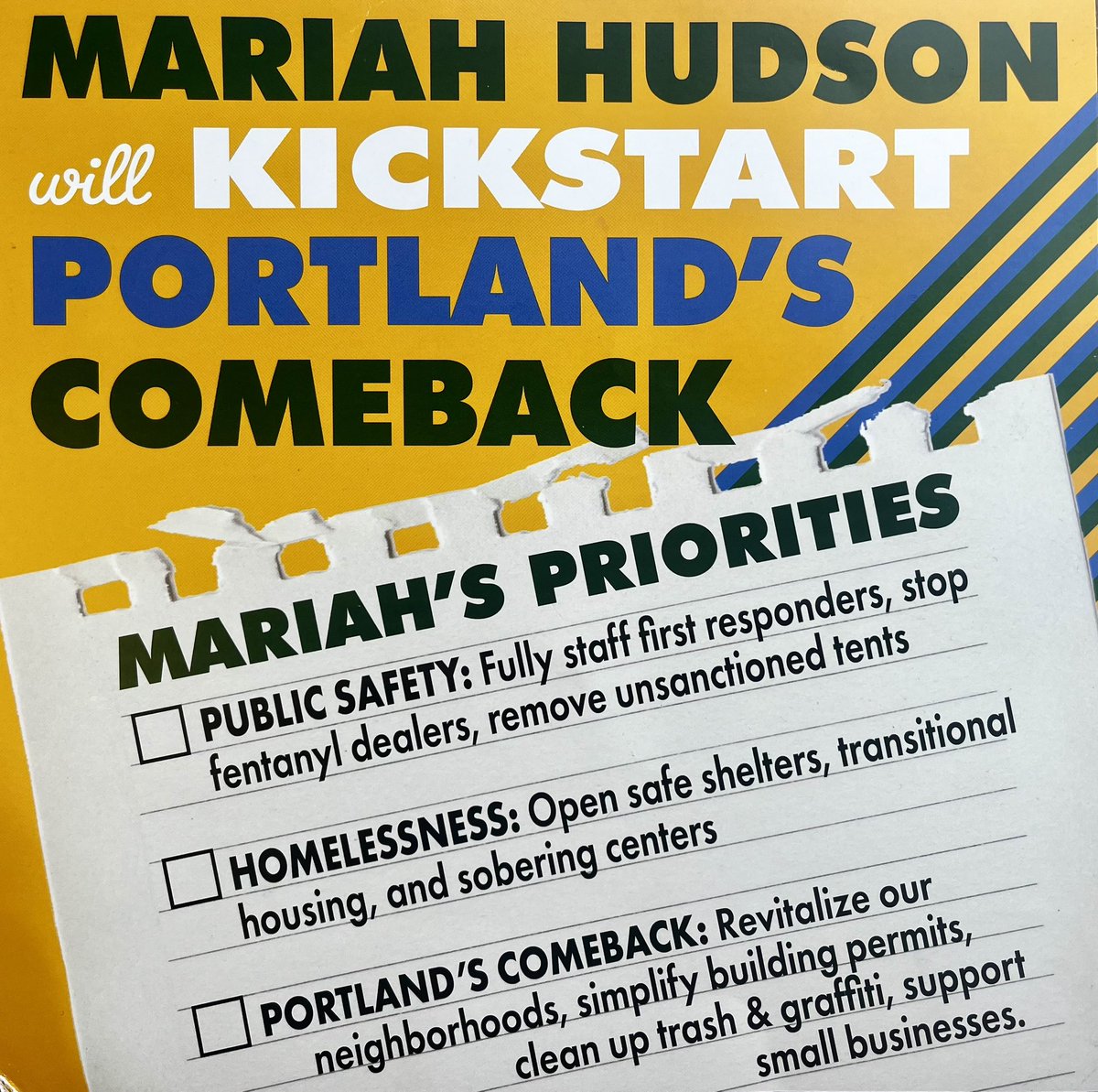 My dad owned a small business and I know it takes heart (and sweat, tears &amp; late nights) for many. Our comeback starts with safe streets and support for small businesses and neighborhoods. I’m ready to lead. thanks to <a href="/unitedforpdx/">United for Portland</a> for their top endorsement