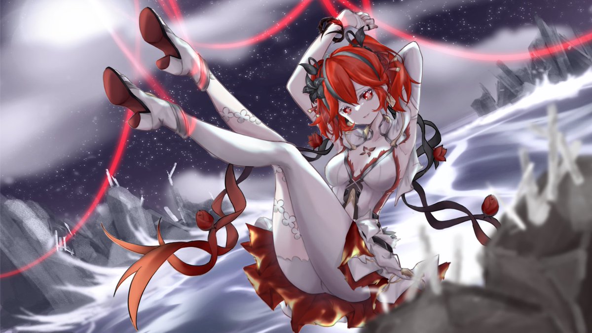 KuWA_SAkI_'s tweet photo. 紅椿
#WutheringWaves #WuWafanart #鳴潮ファンアート #ツバキ  #Camellya https://t.co/SaUS8QGl5h