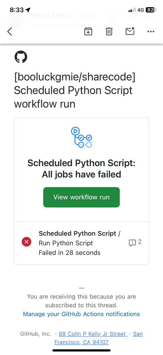 najmi_ariffin's tweet image. Morning peek, take a moment to check my workflow code (on my phone), making sure it's running smoothly every hour. Just a little routine to keep things chill! ☕️✨ #CodeCheck #publicdata
github.com/booluckgmie/sh…