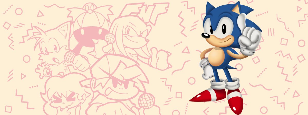 Estaré haciendo un nuevo proyecto de Sonic en fnf que no tenga que ver con sonic.exe en dupla de mi amigo <a href="/LuisukeDTR/">Luisuke Ðestrøyer</a> . 
Aquí dejo el arte promocional hecho por mí lol