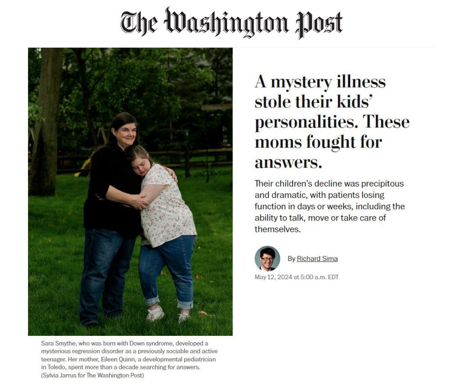 GDSFoundation's tweet image. NOW 𝗙𝗥𝗘𝗘 ON GLOBAL&apos;S WEBSITE! Down Syndrome Regression Disorder vs a Mother&apos;s Love: A Washington Post piece featuring @CrnicInstitute Executive Director Dr. Joaquin Espinosa. Read here: globaldownsyndrome.org/washington-pos… #downsyndrome #downsyndromeawareness
