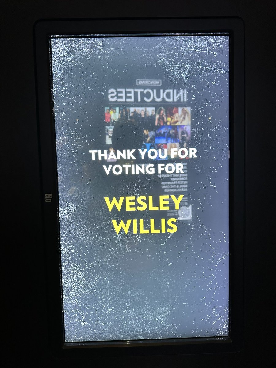 handlesswallace's tweet image. Can someone please go to the Rock N Roll hall of fame and help me out here?   This is the election we need to be focused on.  #wesleywillis #rockandrollhalloffame #vampirebird
