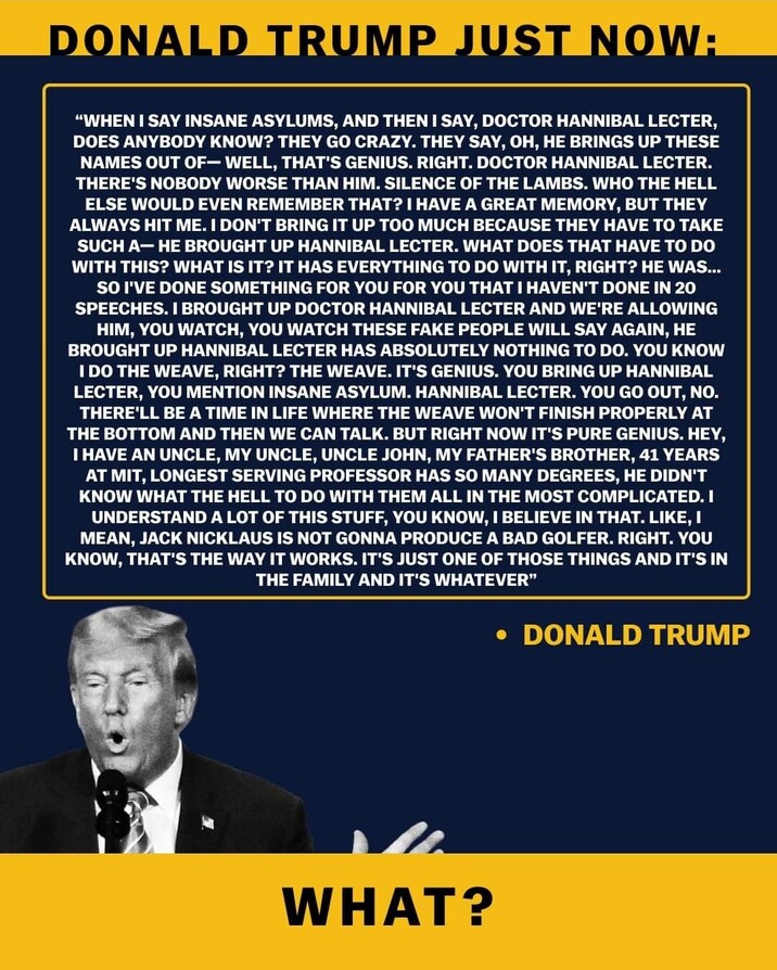 🌻🇺🇦
TFG supporters...really?  Sometimes you just have to admit you are wrong. Think real hard when you cast your vote. It is not so much a vote for Kamala as it is a vote for Democracy. ✌️