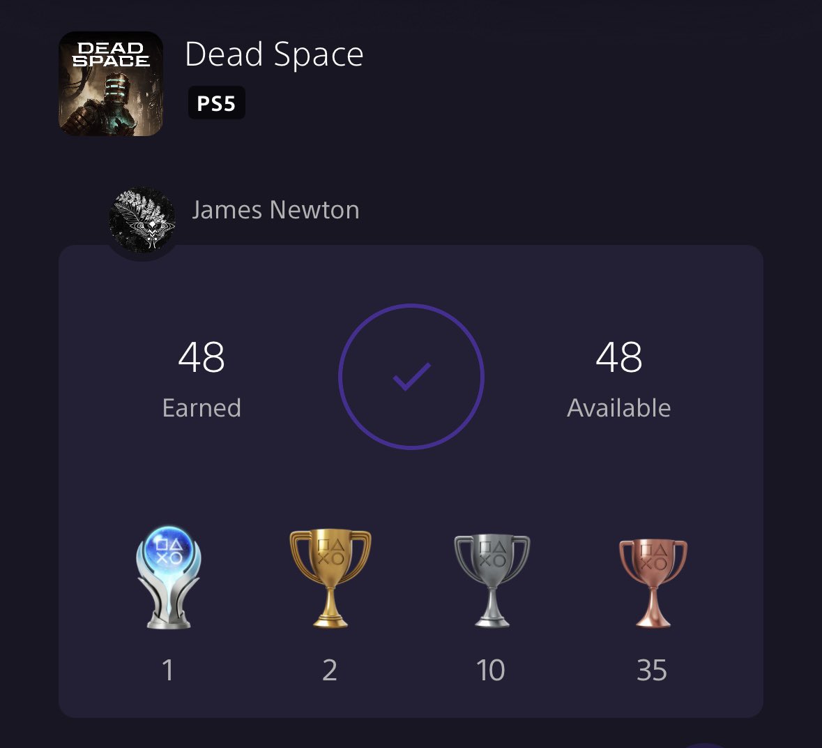 I DID IT!! I’m so happy I got the platinum for Dead Space I love this game so much!! ❤️🥳 #PS5 #deadspace #platinumtrophy