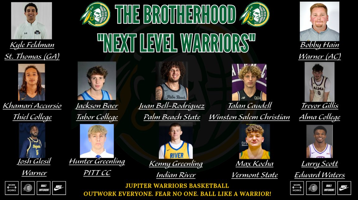 Program focusing on development…
Families trusting the process…
Kids committing to the work… 
Result speak for themself✊

Good luck to all 12 of our alumni during the college hoops season. #TheBrotherhood