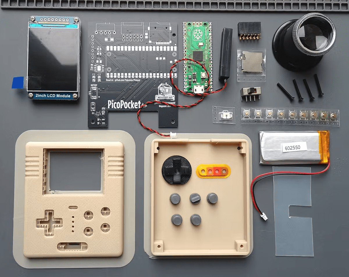 dfrobotcn's tweet image. A Pi Pico (RP2350 or RP2040) handheld based on the open source PicoPad schematic.
🤖Learn more: hackster.io/megazoid/picop… #raspberrypi