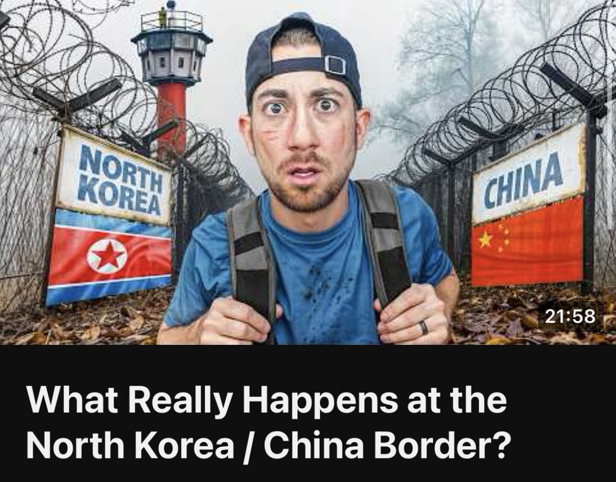 I Went to the North Korea / China border town: youtu.be/CIImokffzvw?si…