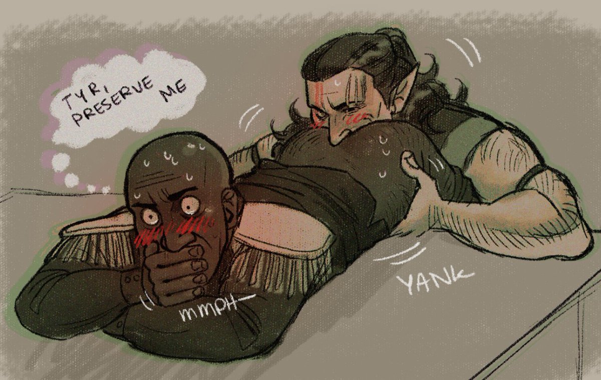 monsterfunhouse's tweet photo. halsin enjoying ulder ravengard's bounty https://t.co/W4fncLaKUI