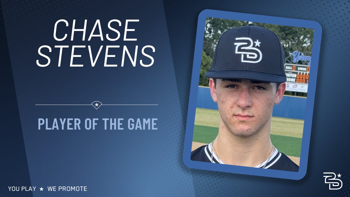⭐️Player of the Game⭐️

MVP PITCHER
Chase Stevens 
2IP, 0H, 0R, 4K

#uncommitted #2DHitting