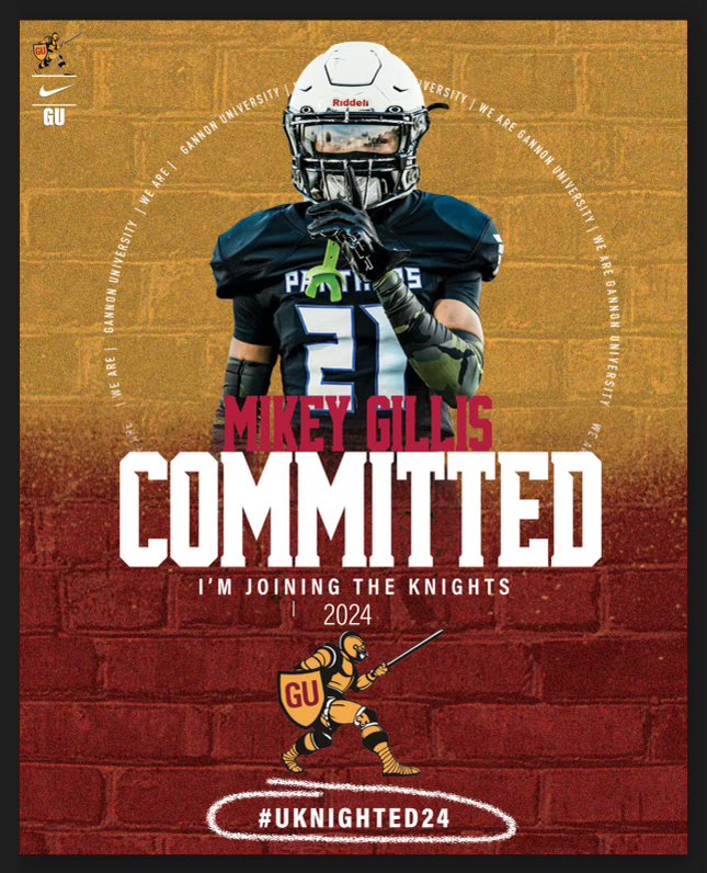 Mikey (@mikeyg2025) on Twitter photo #AGTG
After a great talk with <a href="/Mr_Consistent_2/">Jovon Johnson</a> I will be 100% committed to Gannon University to play at the next level.
<a href="/CoachPolimice/">Coach Polimice “ Coach P”</a> <a href="/Coach_Benson9/">Mykel Benson</a> <a href="/swarmgangg/">Heritage Panther Football</a> <a href="/demetres_jr/">Demetres Samuel JR</a> <a href="/Mr_Consistent_2/">Jovon Johnson</a> <a href="/FootballGannon/">Gannon Football</a> <a href="/GUKnights/">Gannon Athletics</a> <a href="/GannonU/">Gannon University</a> #AGTG
After a great talk with <a href="/Mr_Consistent_2/">Jovon Johnson</a> I will be 100% committed to Gannon University to play at the next level.
<a href="/CoachPolimice/">Coach Polimice “ Coach P”</a> <a href="/Coach_Benson9/">Mykel Benson</a> <a href="/swarmgangg/">Heritage Panther Football</a> <a href="/demetres_jr/">Demetres Samuel JR</a> <a href="/Mr_Consistent_2/">Jovon Johnson</a> <a href="/FootballGannon/">Gannon Football</a> <a href="/GUKnights/">Gannon Athletics</a> <a href="/GannonU/">Gannon University</a>