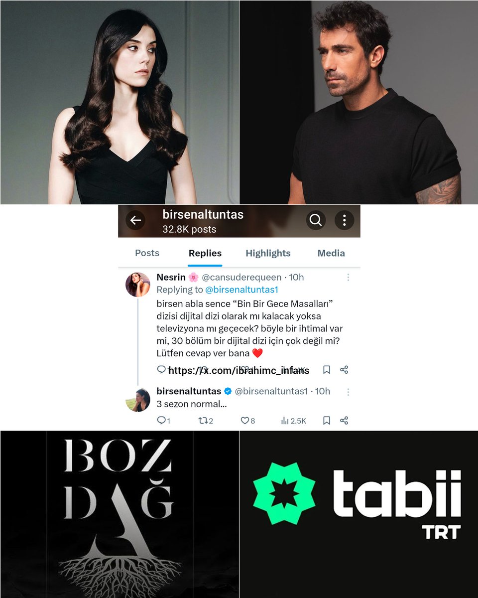 💥 Updates | <a href="/birsenaltuntas1/">birsenaltuntas</a>

The series #BinbirGeceMasalları will have 3 seasons. Each season will have 10 episodes. The series will be shown in a total of 30 episodes of 3 seasons.

#İbrahimÇelikkol | <a href="/ibrahimcelikkol/">İbrahim Çelikkol</a>
#1001GeceMasalları | #SultanŞehriyar
#Tabii | #TRT