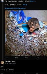 2024Democrat's tweet photo. Donna agrees the dems are rats! #demrats slowly the demrats movement grows into something larger then just a cryptocurrency https://t.co/ALbffnJZXO
