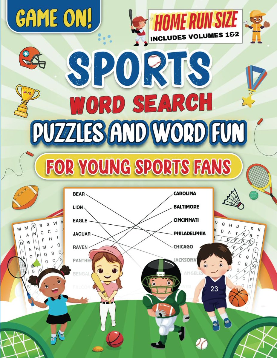 rahman22825's tweet image. Game On! Sports Word Search Puzzles and Word Fun: For Young Sports Fans - Home Run Size - Volumes 1 &amp;amp; 2

Book Link:-
amzn.to/3YQcwqw

#Game_On #SportsWord #Search_Puzzles #WordFun #Young_Sports_Fans #Book_Puzzles #Puzzles_Book #Game_Book #Young_Adult_Book #AmazonBook
