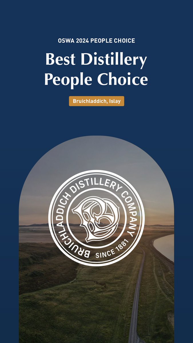 The Online Scotch Whisky Awards (@onlinescotchwa) on Twitter photo The People Choice for the 2024 OSWA's Best Distillery goes to Bruichladdich on Islay! #onlinescotchwhiskyawards #2024OSWAs <a href="/Bruichladdich/">Bruichladdich Distillery (Account Inactive)</a> #bruichladdich The People Choice for the 2024 OSWA's Best Distillery goes to Bruichladdich on Islay! #onlinescotchwhiskyawards #2024OSWAs <a href="/Bruichladdich/">Bruichladdich Distillery (Account Inactive)</a> #bruichladdich