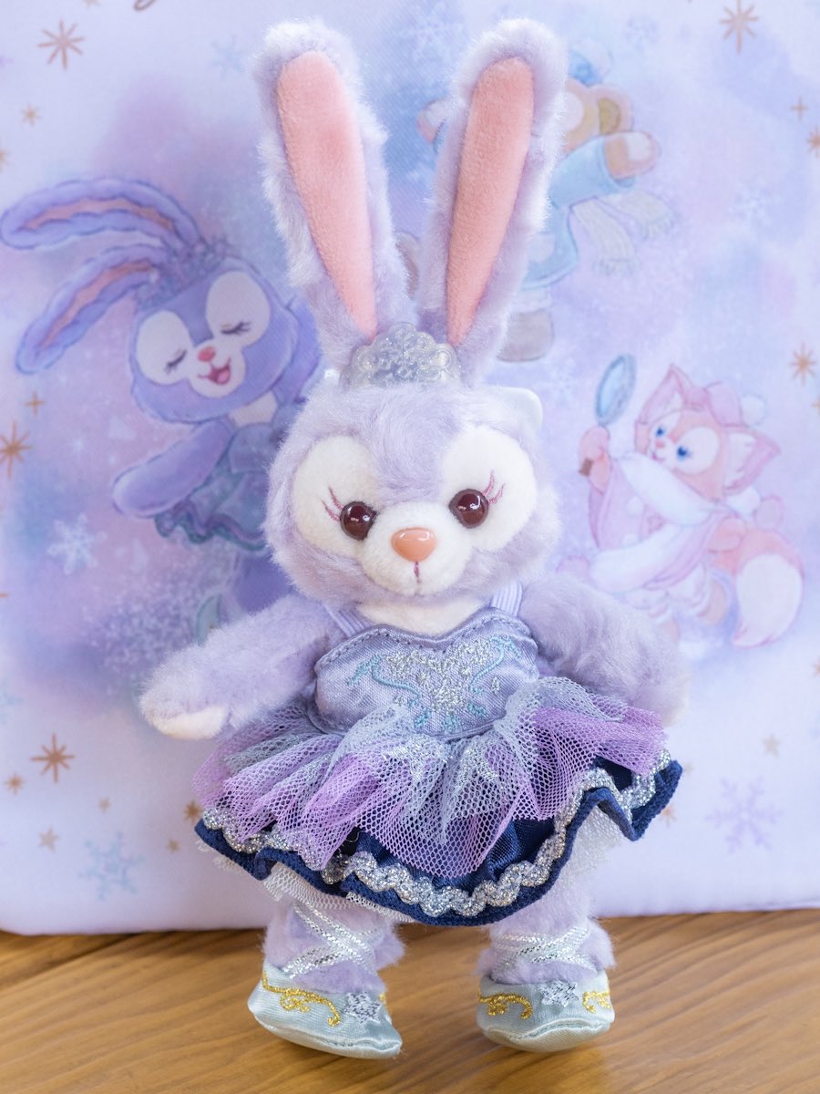 TDS ディズニーシー ダンシング・スノーフレークス☆ステラルー ダッフィー リーナベル☆ぬいぐるみバッジ
